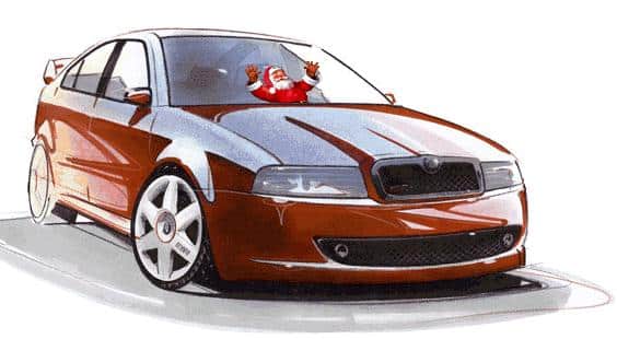 Julemanden i skoda