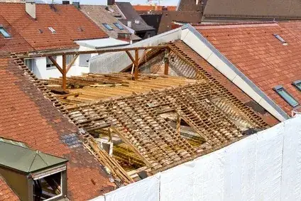 Stormskade på tagflade