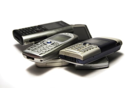 Gamle mobiltelefoner