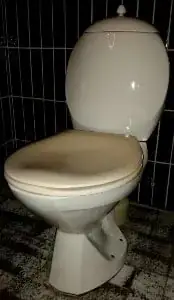 Hvid/Gul toilet